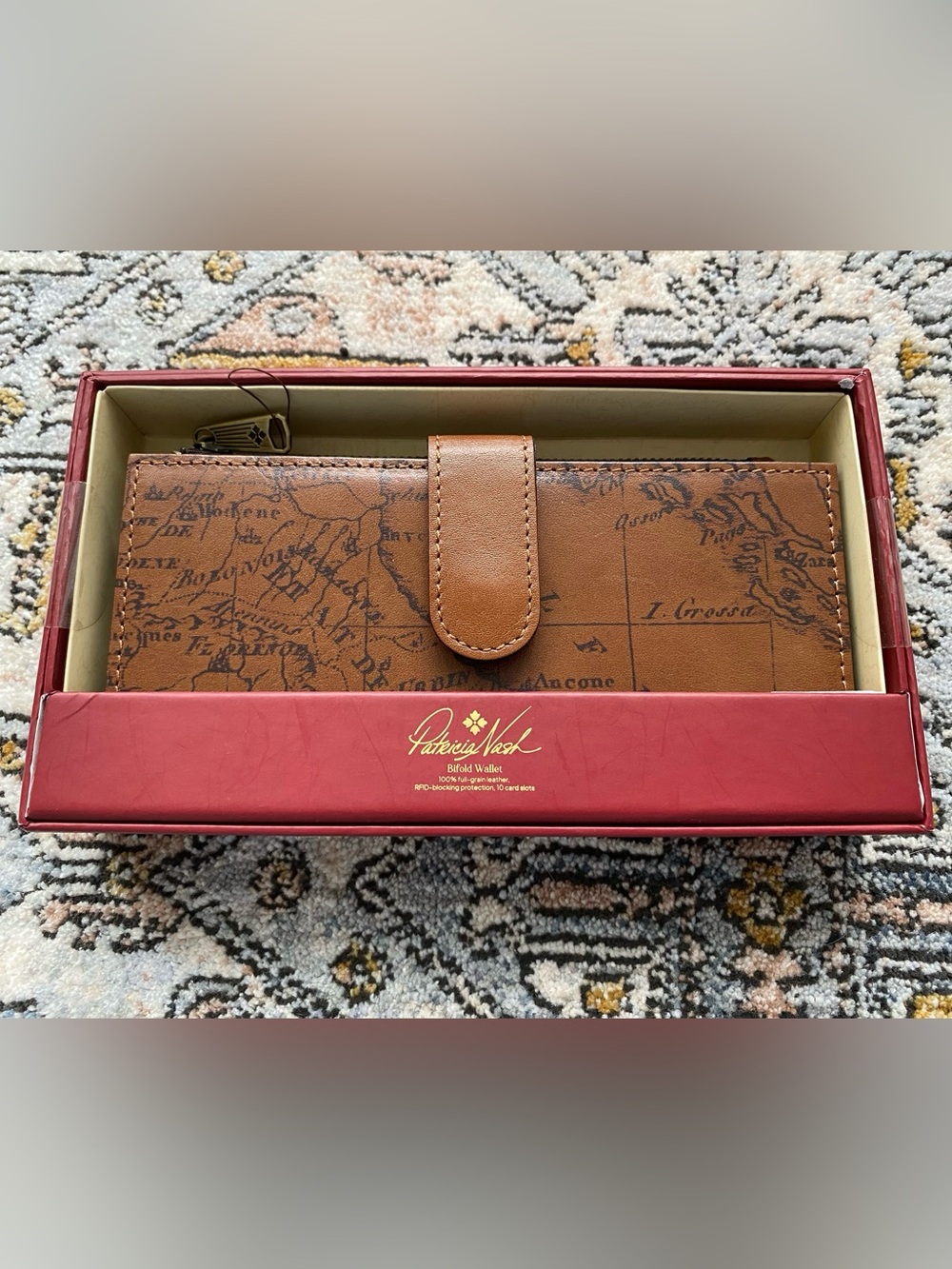 Patricia Nash Bifold Map Wallet